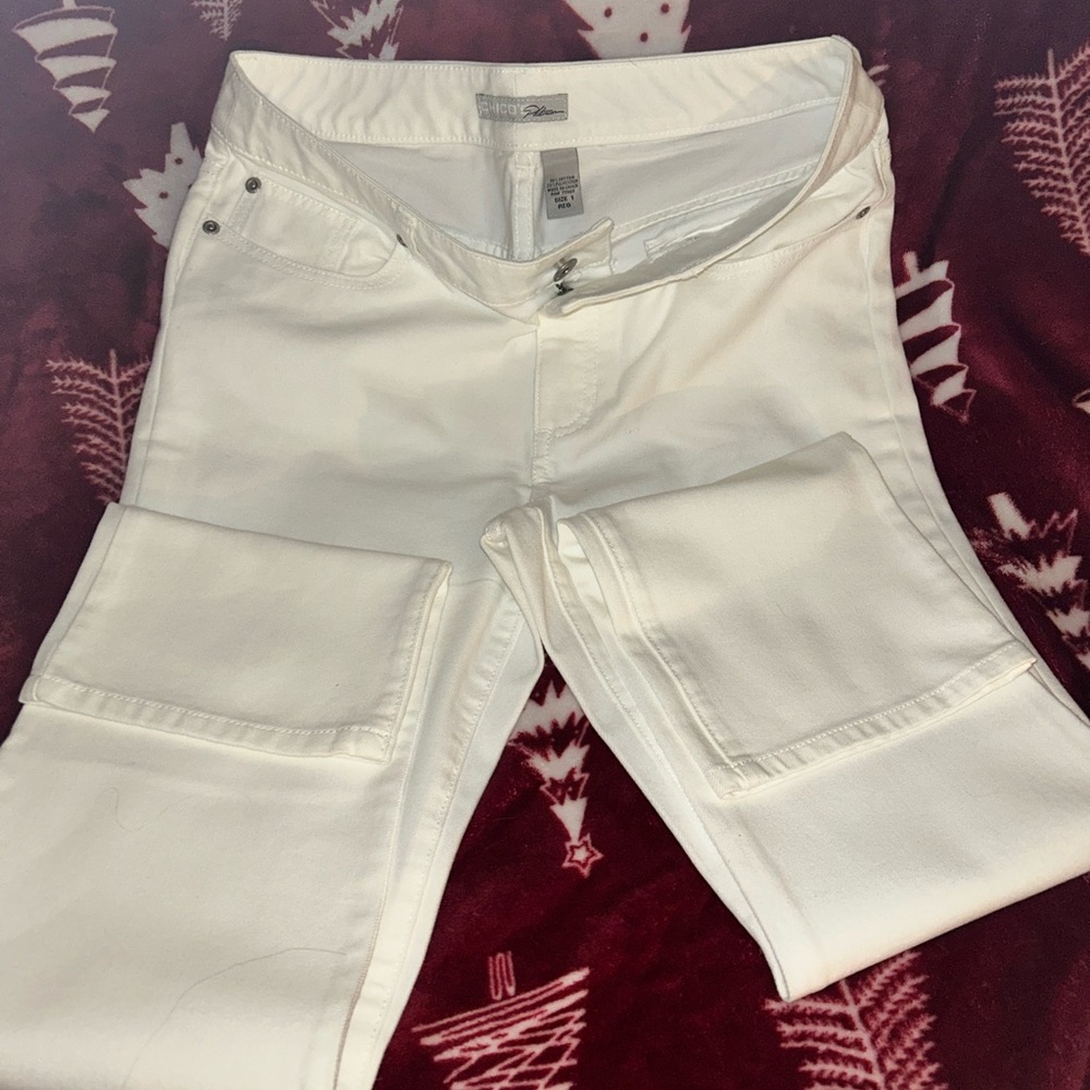 Women's White Chicos Jeans
